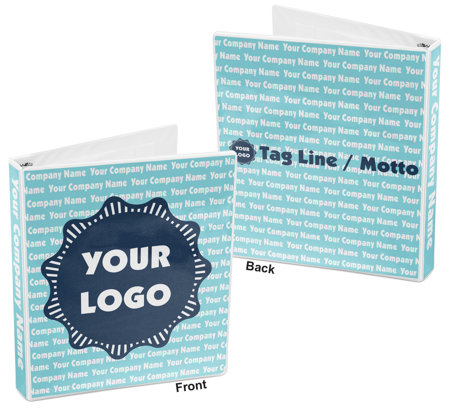 Logo & Company Name 3Ring Binder 1 inch YouCustomizeIt