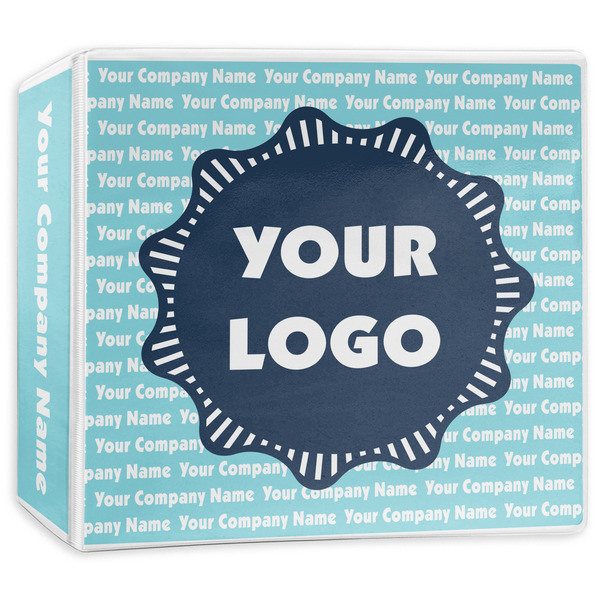 Custom Logo & Company Name 3-Ring Binder - 3 inch