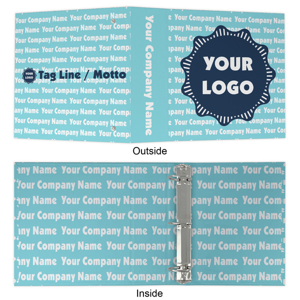 Logo & Company Name 3 Ring Binders - Full Wrap - 2" - APPROVAL