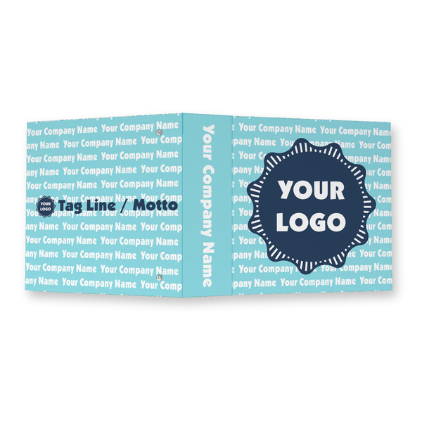 Logo & Company Name 3 Ring Binders - Full Wrap - 2" - OPEN OUTSIDE