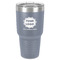 Logo & Company Name 30 oz Stainless Steel Tumbler - Grey - Single-Sided