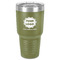 Logo & Company Name 30 oz Stainless Steel Ringneck Tumbler - Olive - Front