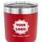 Logo & Company Name 30 oz Stainless Steel Ringneck Tumbler - Red - CLOSE UP
