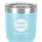 Logo & Company Name 30 oz Stainless Steel Ringneck Tumbler - Teal - Close Up