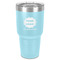 Logo & Company Name 30 oz Stainless Steel Ringneck Tumbler - Teal - Front