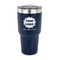 Logo & Company Name 30 oz Stainless Steel Tumbler - Navy - Single-Sided