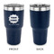Logo & Company Name 30 oz Stainless Steel Ringneck Tumblers - Navy - Single Sided - APPROVAL