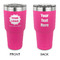Logo & Company Name 30 oz Stainless Steel Ringneck Tumblers - Pink - Double Sided - APPROVAL