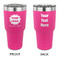 Logo & Company Name 30 oz Stainless Steel Tumbler - Pink - Double-Sided
