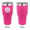 Logo & Company Name 30 oz Stainless Steel Ringneck Tumblers - Pink - Single Sided - APPROVAL