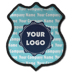 Logo & Company Name Iron On Shield Patch C