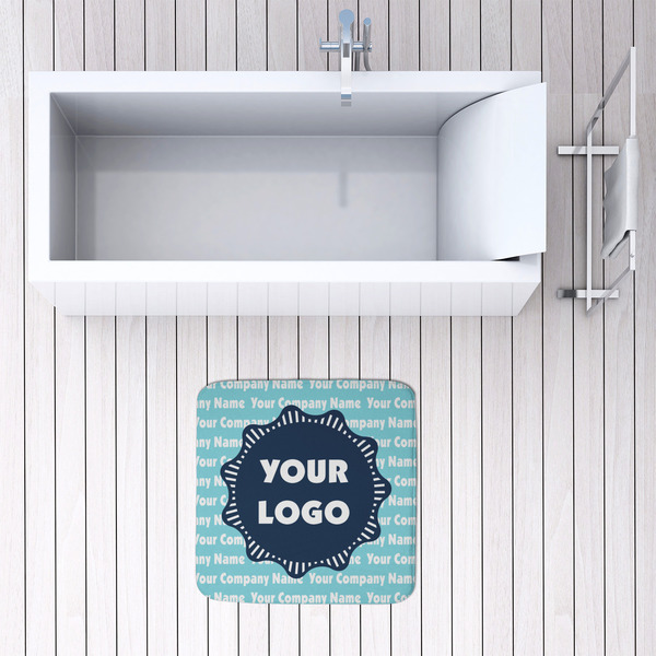 Logo & Company Name 48x48 Foam Memory Mat - LIFESTYLE