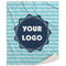 Logo & Company Name 50x60 Sherpa Blanket
