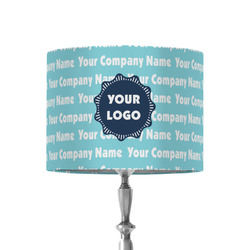 Logo & Company Name 8" Drum Lamp Shade - Fabric