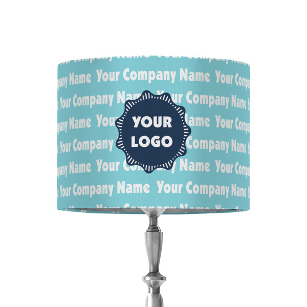 Custom Logo & Company Name 8" Drum Lamp Shade - Fabric