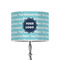Logo & Company Name 8" Drum Lampshade - ON STAND (Poly Film)