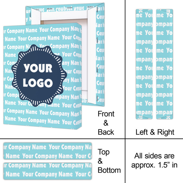 Logo & Company Name 8x10 - Canvas Print - Approval