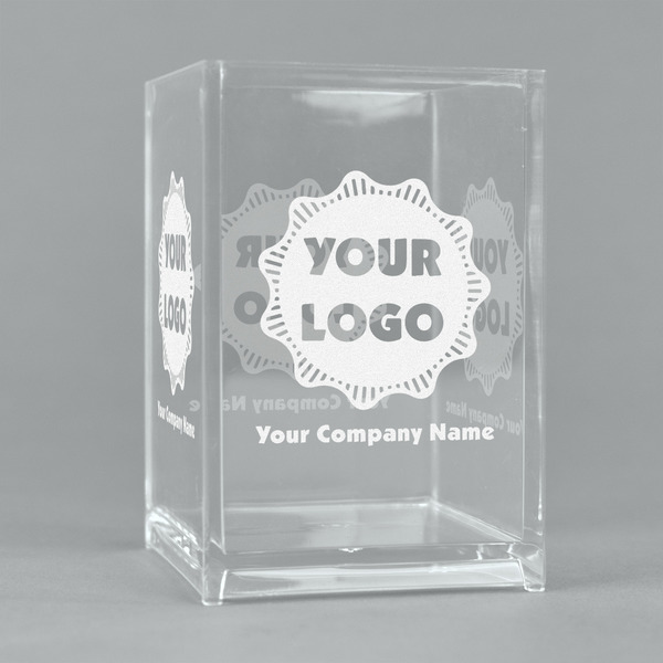 Custom Logo & Company Name Acrylic Pen Holder