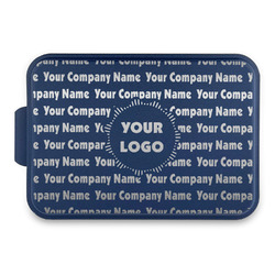Logo & Company Name Aluminum Baking Pan with Navy Lid