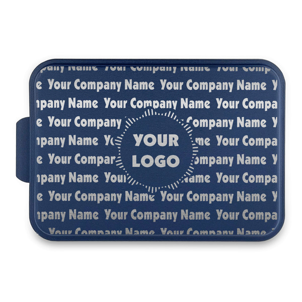 Custom Logo & Company Name Aluminum Baking Pan with Navy Lid