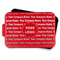 Logo & Company Name Aluminum Baking Pan - Red Lid - FRONT w/lif off