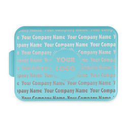 Logo & Company Name Aluminum Baking Pan with Teal Lid