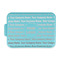 Logo & Company Name Aluminum Baking Pan with Teal Lid