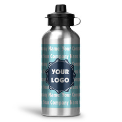Logo & Company Name Water Bottle - Aluminum - 20 oz