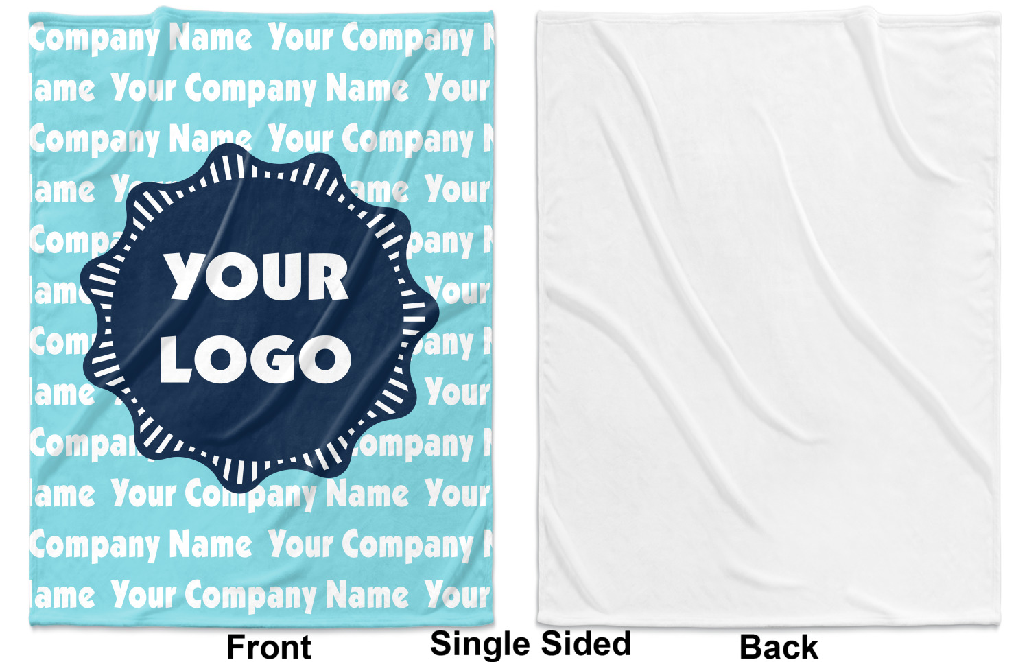 Logo & Company Name Baby Blanket (Personalized) YouCustomizeIt