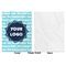 Logo & Company Name Baby Blanket (Single Sided - Printed Front, White Back)