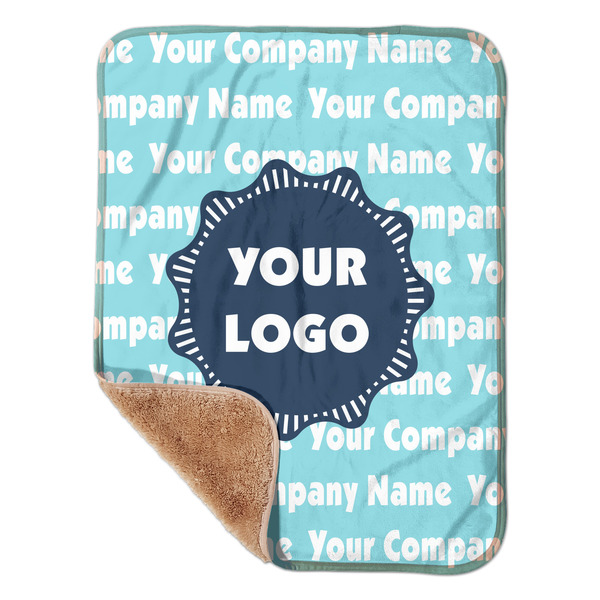 Custom Logo & Company Name Sherpa Baby Blanket - 30" x 40"