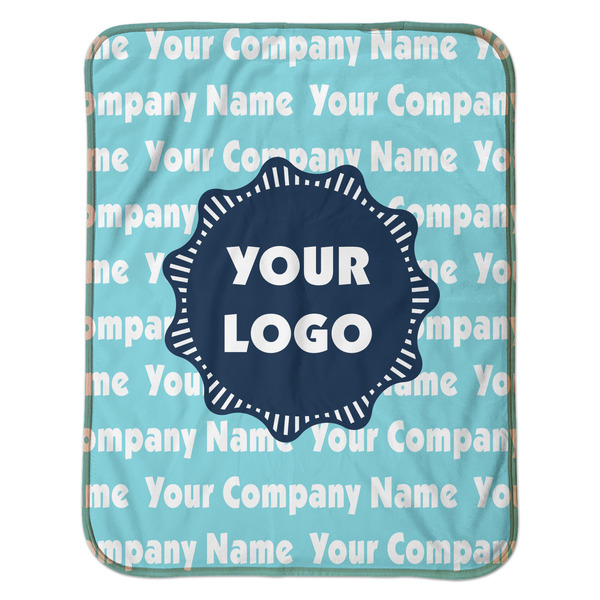 Logo & Company Name Baby Sherpa Blanket - Flat