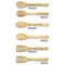 Logo & Company Name Bamboo Cooking Utensils Set - Single Sided- APPROVAL