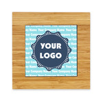 Logo & Company Name Bamboo Trivet with Ceramic Tile Insert
