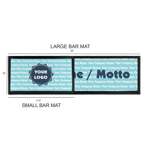 Logo & Company Name Bar Mats - Sizing Chart