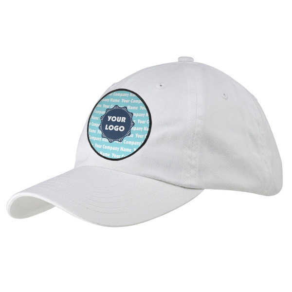 Custom Logo & Company Name Baseball Cap - White