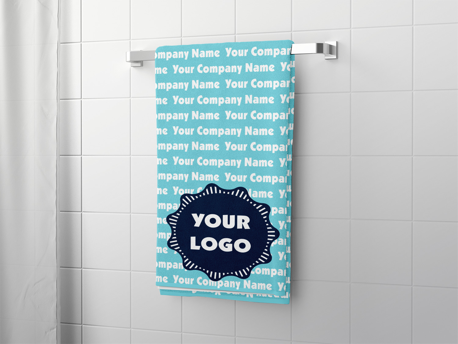 Logo & Company Name Bath Towel (Personalized) YouCustomizeIt
