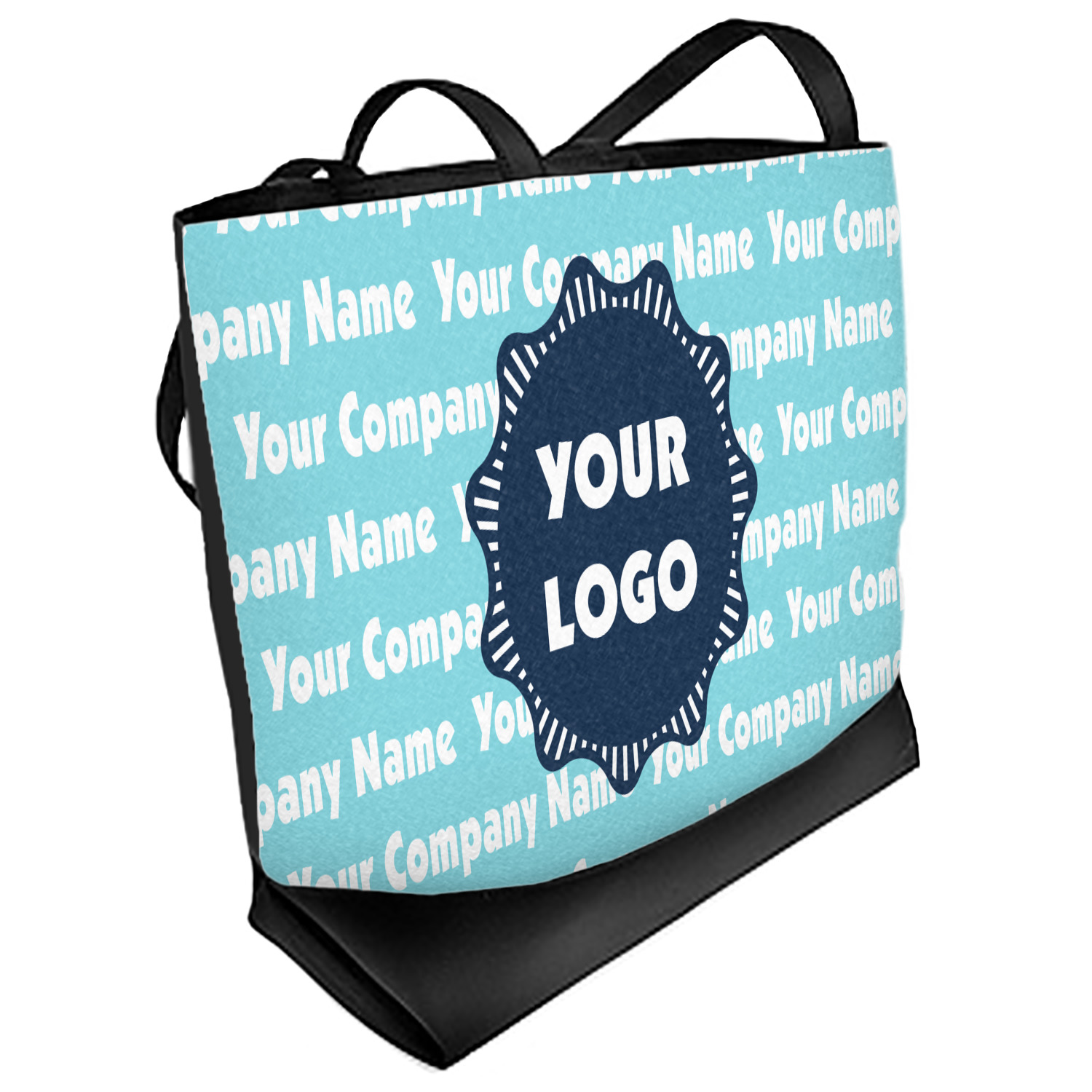 Logo & Company Name Beach Tote Bag - Regular - Front (Personalized) - YouCustomizeIt