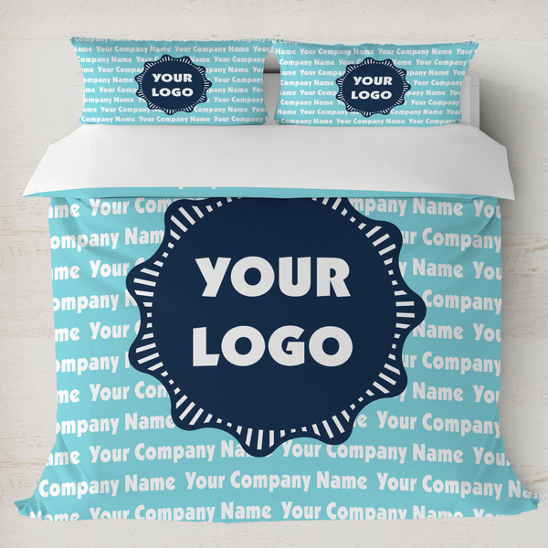 Custom Logo & Company Name Duvet Cover Set - King