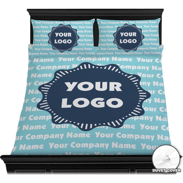 Logo & Company Name Bedding Set (Queen) - Duvet