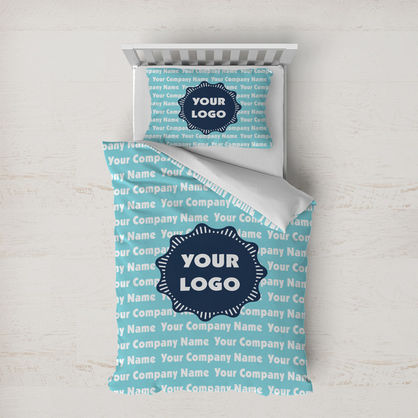 Custom Logo & Company Name Duvet Cover Set - Twin XL