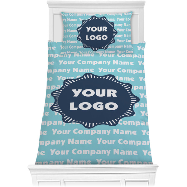 Custom Logo & Company Name Comforter Set - Twin XL