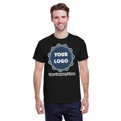 Logo & Company Name T-Shirt - Black