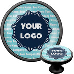 Logo & Company Name Cabinet Knob - Black