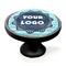Logo & Company Name Black Custom Cabinet Knob (Side)