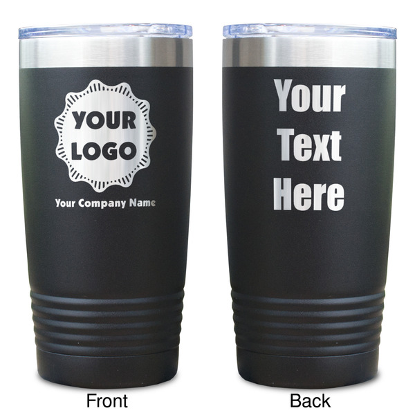 Logo & Company Name Black Polar Camel Tumbler - 20oz - Double Sided  - Approval