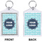 Logo & Company Name Bling Keychain (Front + Back)
