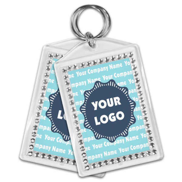 Logo & Company Name Bling Keychain - MAIN