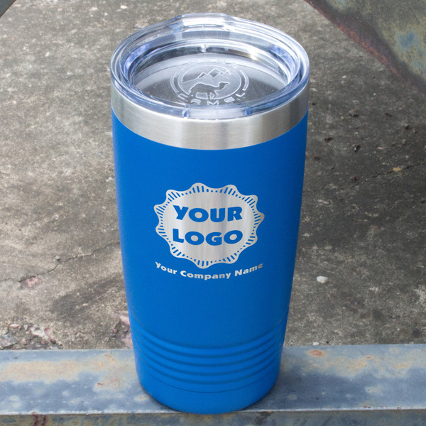 Logo & Company Name Blue Polar Camel Tumbler - 20oz - Angled