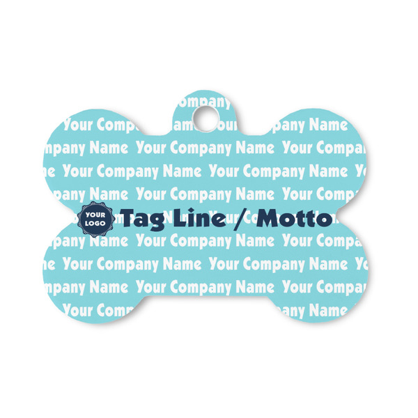 Custom Logo & Company Name Bone Shaped Dog ID Tag - Small